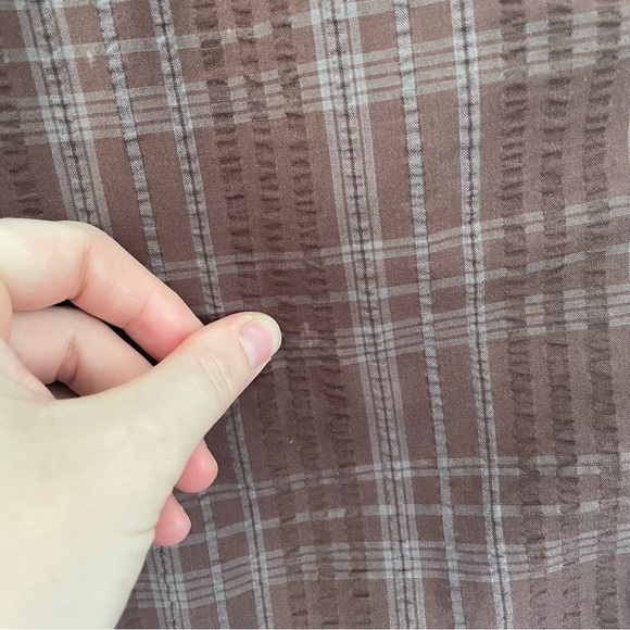 Patagonia Men’s Textured Plaid Lightweight Casual Shorts Size 28 Brown 10” - Picture 5 of 15